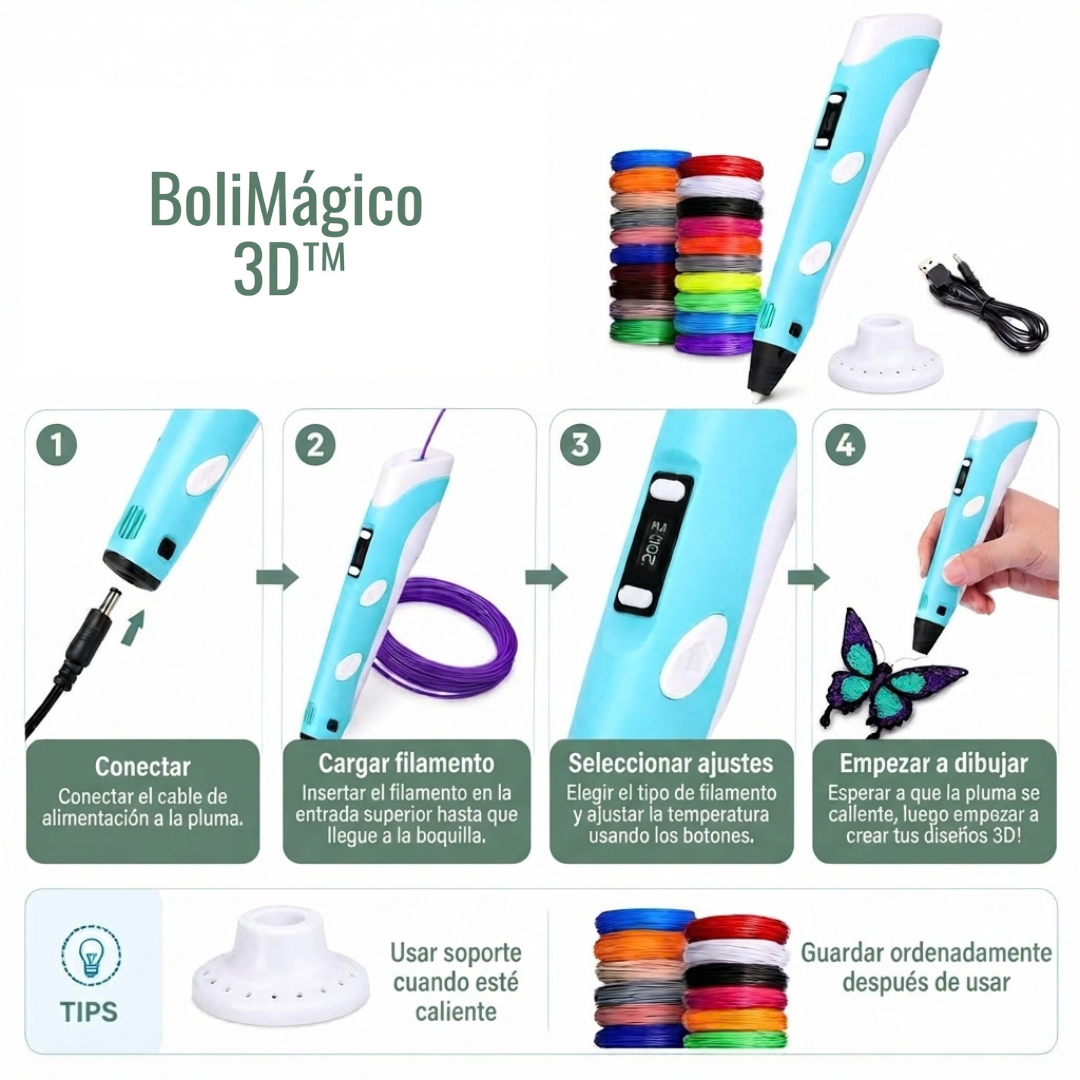 Essenza BolíMágico3D™ - Dibuja y crea todo lo que te imagines